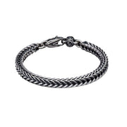 WILLAIM HENRY Men's Sterling Silver Paros Foxtail Chain Bracelet